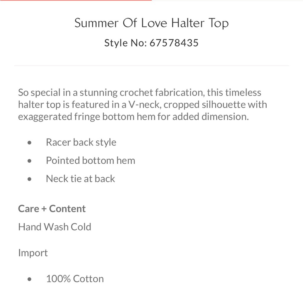 Free People Summer of Love Crochet Halter Size M/L NEW - Picture 13 of 16